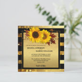 Hochzeit im Herbst Einladung (Stehend Vorderseite)