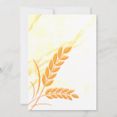 Hochzeit im Herbst Einladung Orange Moderne Schrif (Rückseite)