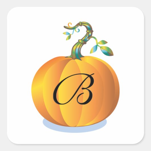 Hochzeit im Herbst Einladung Siegel Quadratischer Aufkleber (Vorderseite)