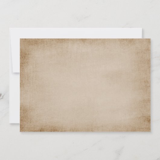 Hochzeit im Herbst Empfang Einladung (Rückseite)