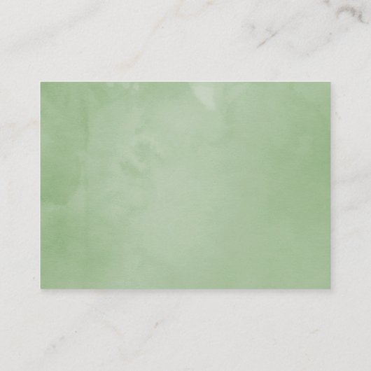 Hochzeit im Herbst Floral Aquarell Unterkünfte Begleitkarte (Rückseite)