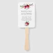 Hochzeit im Herbst Floral Programm Fächer (Vorderseite)