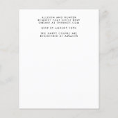 Hochzeit im Herbst | Flyer Haushalt (Hinten)