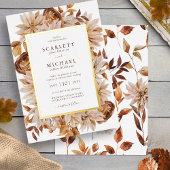 Hochzeit im Herbst Folieneinladung