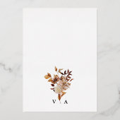 Hochzeit im Herbst Folieneinladung (Rückseite)