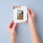 Hochzeit im Herbst Foto Danke Post Card Flyer (Gruppe)