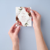 Hochzeit im Herbst Foto Floral Eukalyptus Flyer (Gruppe)