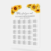 Hochzeit im Herbst für die Acrylblume Acrylschild (Winkel)