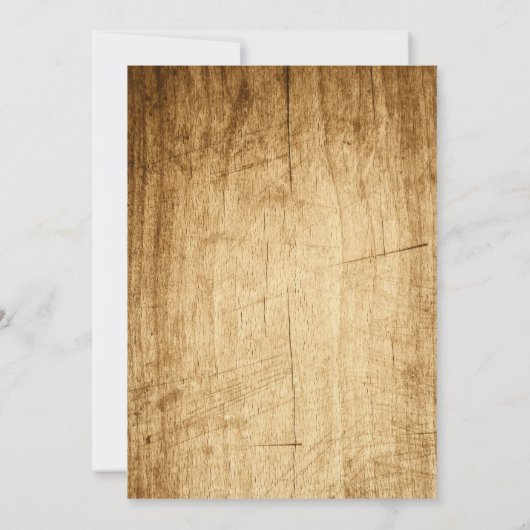 Hochzeit im Herbst für eine rustikale Hochzeit Einladung (Rückseite)