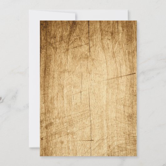 Hochzeit im Herbst für eine rustikale Hochzeit Einladung (Rückseite)