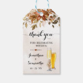 Hochzeit im Herbst für Herbstblasen und Bälle Geschenkanhänger (Vorderseite)