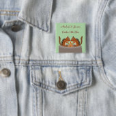 Hochzeit im Herbst für niedliche Chipsätze Button (Beispiel)