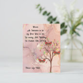 Hochzeit im Herbst für Trauzeuge anfordern Einladung (Stehend Vorderseite)