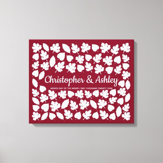 Hochzeit im Herbst Gästebuch Alternative 75 Blätte (Vorderseite)