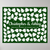 Hochzeit im Herbst Gästebuch Alternative 75 Gäste  (Vorne)