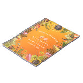 Hochzeit im Herbst Gästebuch Herbstmaple Blätter P Notizblock (Linke Seite)