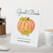 Hochzeit im Herbst Gästebuch-Schild Sockelschild (In SItu)