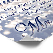 Hochzeit im Herbst Gästebuch Zeichen - Champagner  (Ecke)