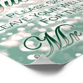 Hochzeit im Herbst Gästebuch Zeichen - Champagner (Ecke)