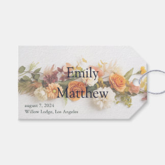 Hochzeit im Herbst Geschenkanhänger