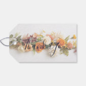 Hochzeit im Herbst Geschenkanhänger (Rückseite Horizontal)