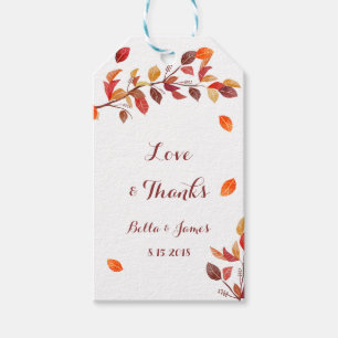 Hochzeit im Herbst-Geschenktasten im Herbst Geschenkanhänger