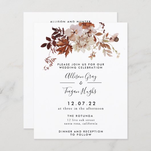 Hochzeit im Herbst | Haushalt (Vorne/Hinten)