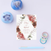 Hochzeit im Herbst Herbst Eukalyptus Flyer (Einzeln)