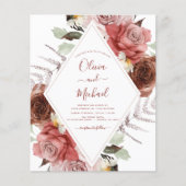 Hochzeit im Herbst Herbst Eukalyptus Flyer (Vorne)