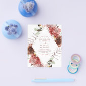 Hochzeit im Herbst Herbst Eukalyptus Flyer (Einzeln)