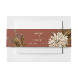 Hochzeit im Herbst Herbst Flora und Fauna Einladungsbanderole