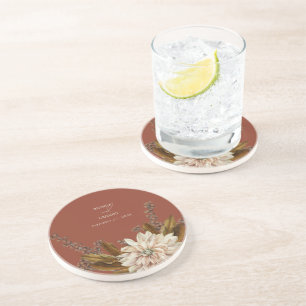 Hochzeit im Herbst Herbst Flora und Fauna Getränkeuntersetzer