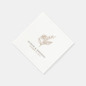 Hochzeit im Herbst Herbst Frühjahr Serviette (Ecke)