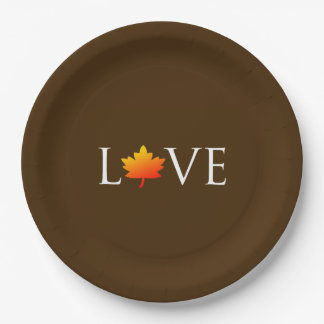 Hochzeit im Herbst Herbst Liebe Rustikale Orangenl Pappteller