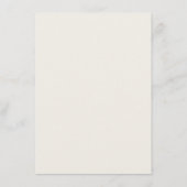 Hochzeit im Herbst Herbst Pflaume einfach elegant Menükarte (Rückseite)