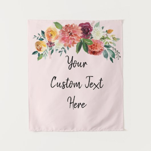 Hochzeit im Herbst Hintergrund, Empfang Foto Stand Wandteppich (Vorderseite)