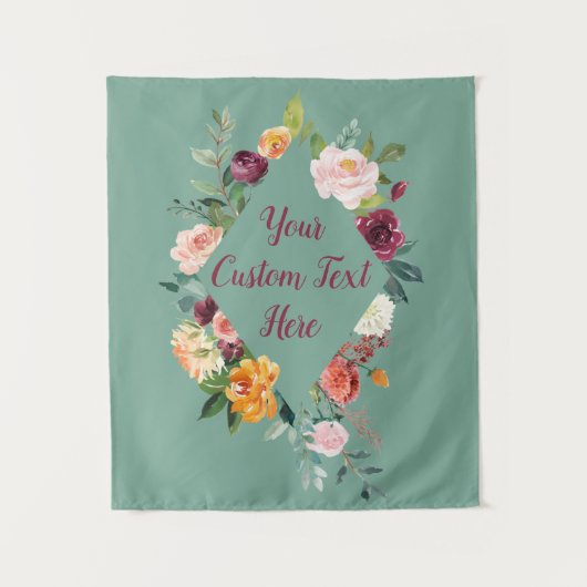 Hochzeit im Herbst Hintergrund Herbst Foto Stand B Wandteppich (Vorderseite)