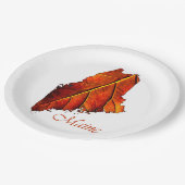 Hochzeit im Herbst im Herbst braun, reich an rusti Pappteller (Schrägansicht)