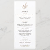 Hochzeit im Herbst im Herbst Menükarte (Vorderseite)