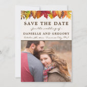 Hochzeit im Herbst im Herbst Save the Date (Vorderseite)