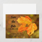 Hochzeit im Herbst im Herbst Speichern der Datumsk Save The Date (Vorne/Hinten)