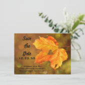 Hochzeit im Herbst im Herbst Speichern der Datumsk Save The Date (Stehend Vorderseite)