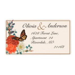 Hochzeit im Herbst Ivory Blumenmonarch Butterfly