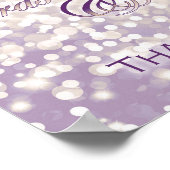 Hochzeit im Herbst Karten und Geschenke Zeichen - Poster (Ecke)