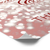 Hochzeit im Herbst Karten und Geschenke Zeichen -  Poster (Ecke)