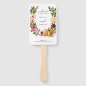 Hochzeit im Herbst-Lüfter für Herbst-Bliss Fächer (Vorderseite)