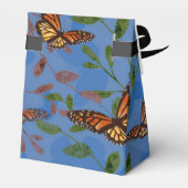 Hochzeit im Herbst Monarch Butterfly Blue Geschenkschachtel (Rückseite)