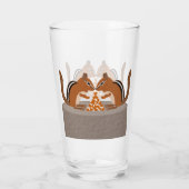 Hochzeit im Herbst niedlicher Chipsätze Glas (Rückseite)