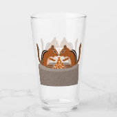 Hochzeit im Herbst niedlicher Chipsätze Glas (Vorderseite)