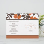Hochzeit im Herbst Orange und Brown (Stehend Vorderseite)